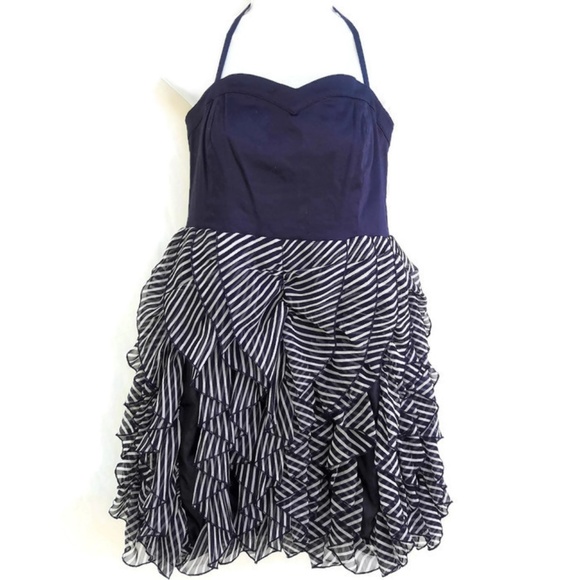 Romeo & Juliet Couture Dresses & Skirts - NEW Romeo Juliet Couture Dress Cocktail Ruffled Smocked Back Adj Straps  L